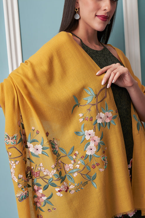 Garden Diary Fine Merino Wool Stole